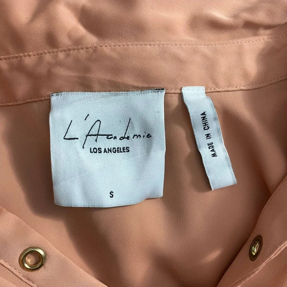 L’ACADEMIE Camel Safari Lace-Up‎ Long Sleeve Blouse - Picture 9 of 11